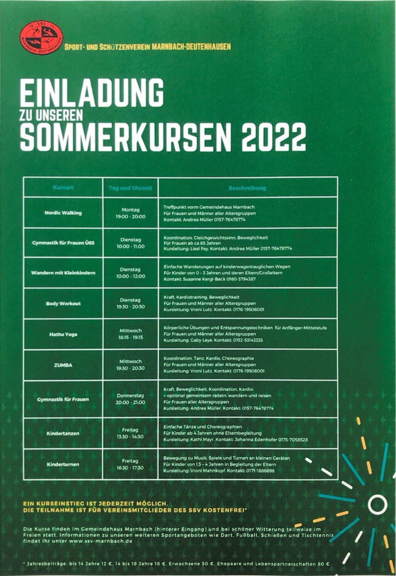 Sommerkurse 2022